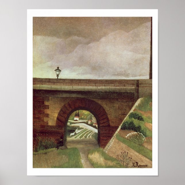 Sevres Bridge (Öl auf Leinwand) Poster (Vorne)