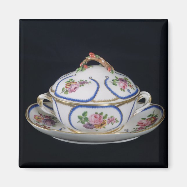 Sevres Schüssel und Platte, 1764 Magnet (Vorne)
