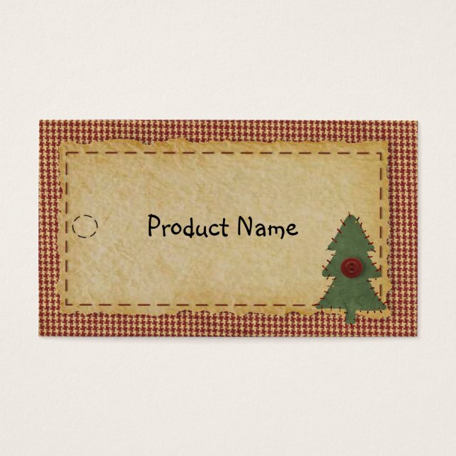 Sew Christmas Tree Hang Tag (Vorderseite)
