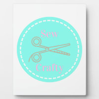Sew Crafty Pastel Pink Gray Aqua