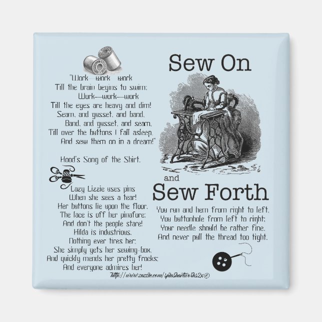 "Sew Forth!" Magnet (Vorne)