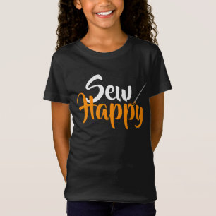 Sew Happy Funny Gifts Quillover Lover T-Shirt
