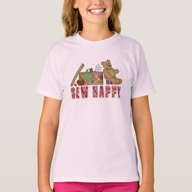 Sew Happy T-Shirt (Vorderseite)