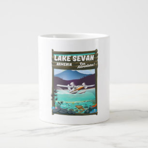 Sewan Armenien Vintages Reiseplakat Jumbo-Tasse