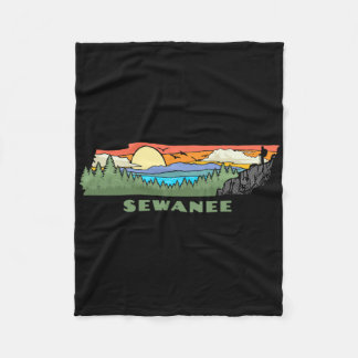 Sewanee Tennessee Nature Outdoor Hiking Retro Fleecedecke
