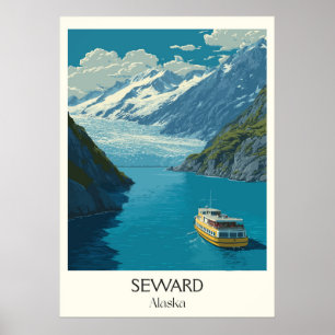 Seward Alaska Gletscher Resurrection Bay Poster