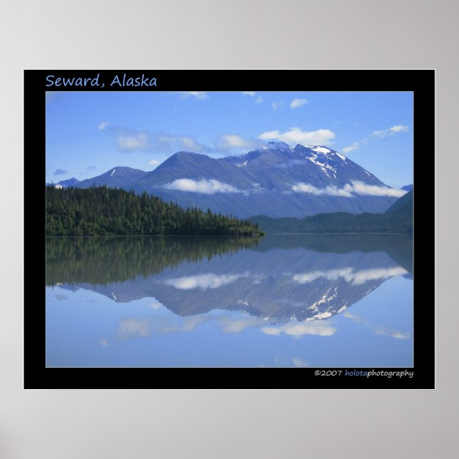 Seward, Alaska - Reflektion #001 Poster (Vorne)