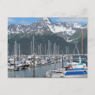 Seward Hafen, Alaska Postkarte