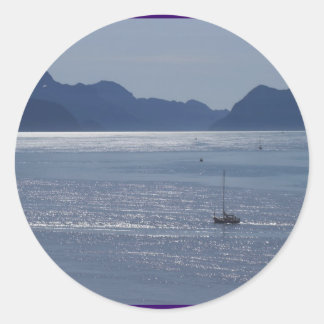 Seward Inlet Alaska Runder Aufkleber