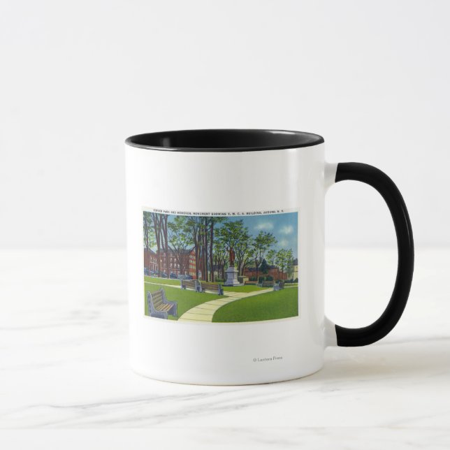 Seward Park Denkmal Ansicht YMCA Tasse (Rechts)