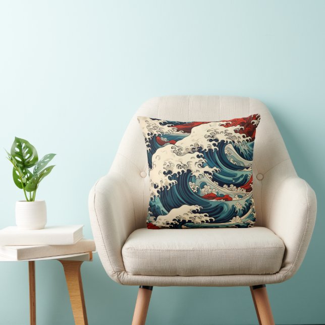 Sewaves Ukiyo-e Kissen (Stuhl )