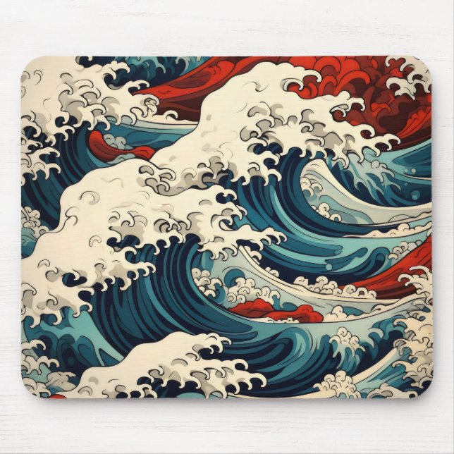 Sewaves Ukiyo-e Mousepad (Vorne)