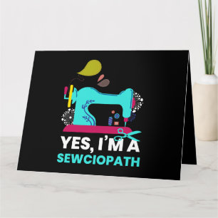 Sewciopath I Nähnadel Stickerei Schneider Karte