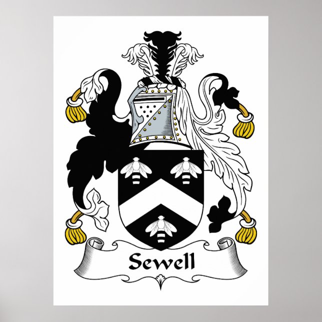 Sewell Familienwappen Poster (Vorne)