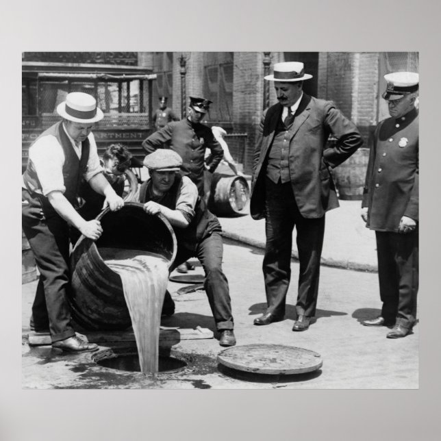 SEWER DUMP des Verbots BIER c. 1925 Poster (Vorne)