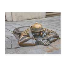 Sewer Worker Bronze Statue, Bratislava, Slowakei