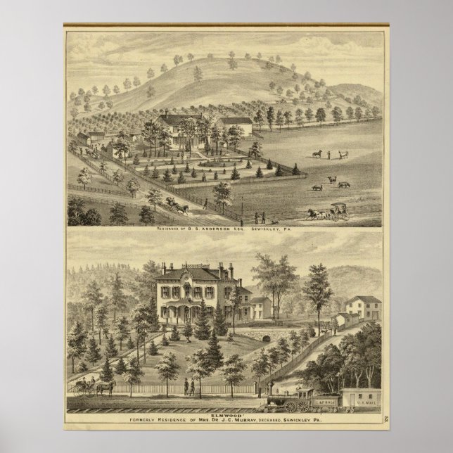Sewickley Pennsylvania Poster (Vorne)