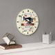 Sewing Machine Personalizable Wall Clock Große Wanduhr (Office)