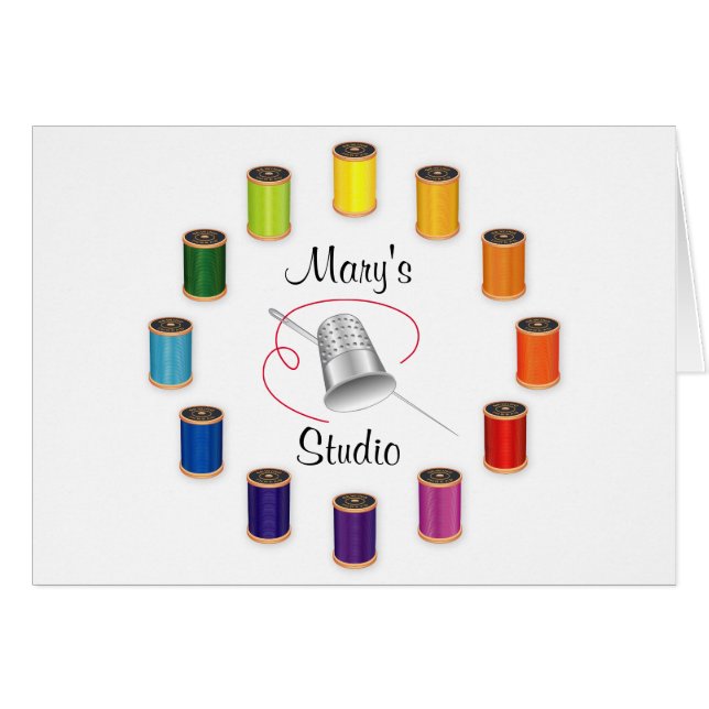 Sewing Thimble, Needle and Threads (Vorderseite (Horizontal))