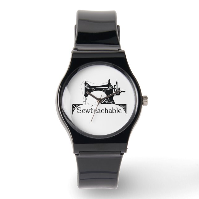 Sewteachable eWatch, Schwarze Uhr (Vorderseite)