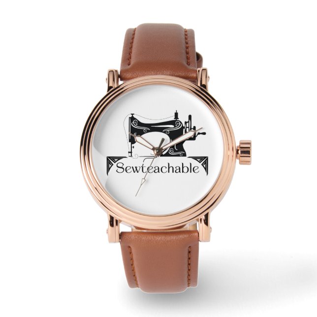 Sewteachable eWatch Uhr (Braun) (Vorderseite)