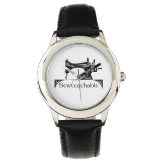 Sewteachable eWatch-Uhr (Schwarz) Armbanduhr