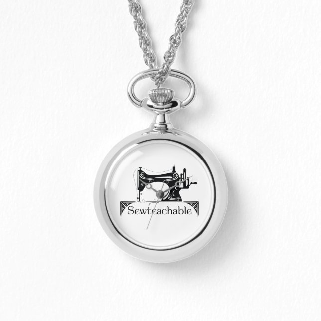 Sewteachable eWatch-Uhr (Silber) Armbanduhr (Vorderseite)