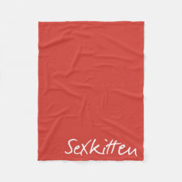 Sex-Kätzchen - atmen Sie in der Fleece-Decke Fleecedecke