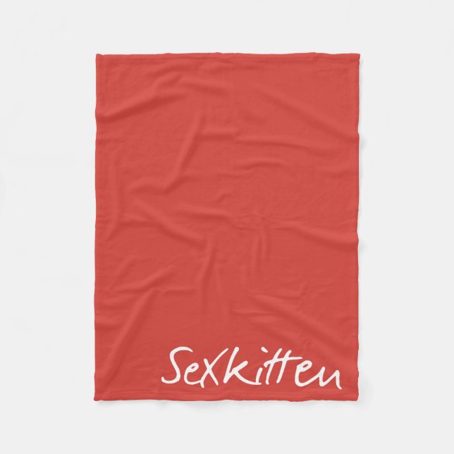 Sex-Kätzchen - atmen Sie in der Fleece-Decke Fleecedecke (Vorderseite)