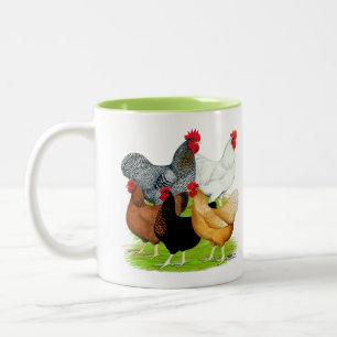 Sex-linked Chickens Quintet Zweifarbige Tasse