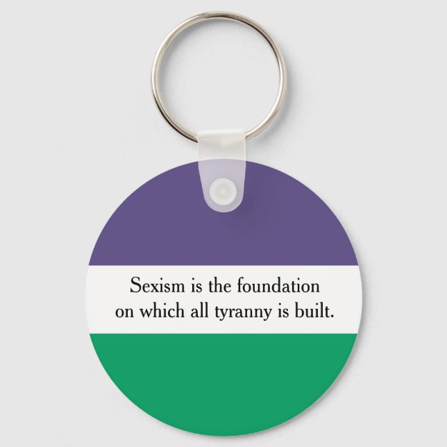 Sexismus ist der Schlüsselring der Stiftung Schlüsselanhänger (Vorderseite)