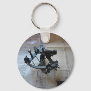 Sextant für die astronomische Navigation Schlüsselanhänger