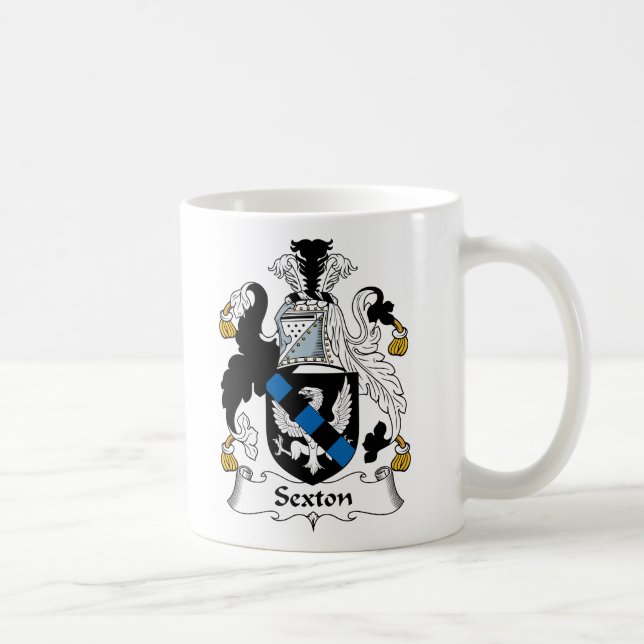 Sexton-Familienwappen Tasse (Rechts)