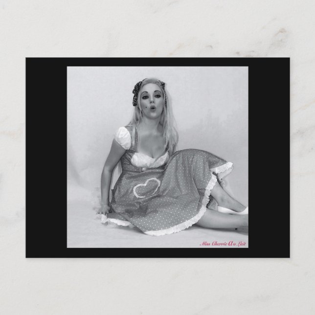 Sexueller Vintager Pinup Girl del Malcantone Postkarte (Vorderseite)