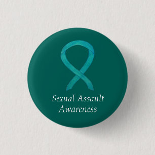Sexuelles Angriffsbewusstsein Custom Ribbon Button