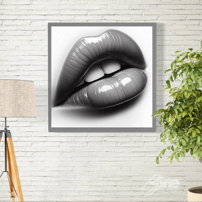 Sexy and Shiny Female Lips and Mouth Poster (Von Creator hochgeladen)