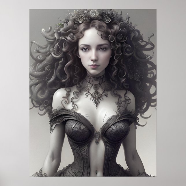 Sexy Black Lingerie Poster (Vorne)