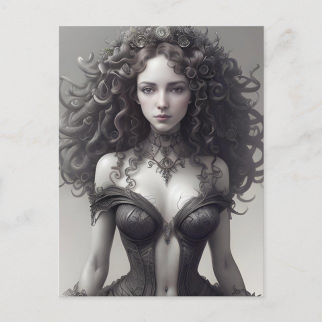 Sexy Black Lingerie Postkarte (Vorderseite)