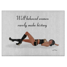 Sexy Brünett Pinup Girl Sleeping Cutting Board Schneidebrett