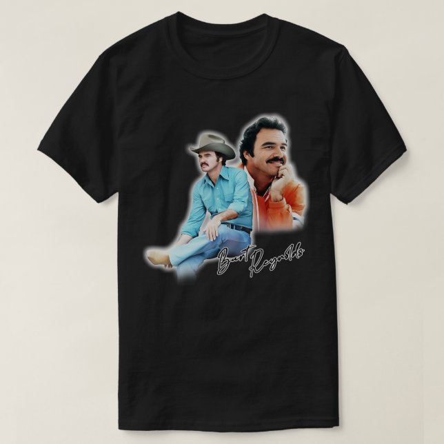 Sexy Burt Reynolds Retro 70er Style T-Shirt (Design vorne)