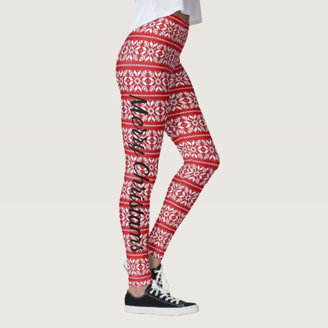 Sexy Christmas RED Holiday Weihnachten New Years S Leggings (Rechts)