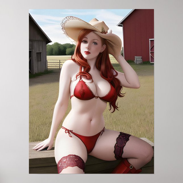 Sexy Cowgirl Poster (Vorne)