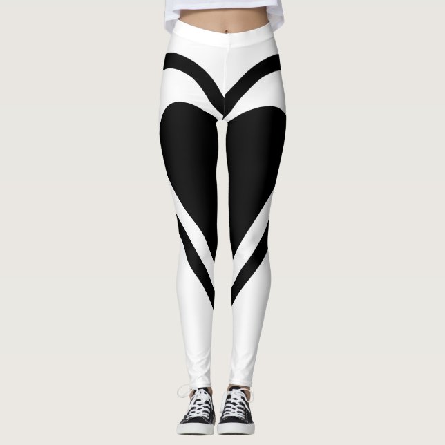 Sexy das Herz-Leggings der Frauen Leggings (Vorderseite)
