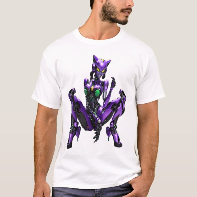 Sexy evangelion catgirl android T-Shirt (Vorderseite)