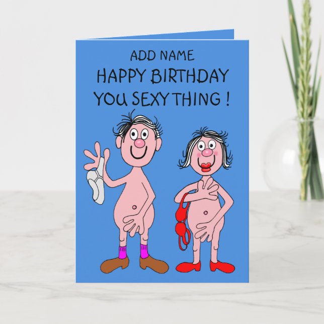 Sexy Geburtstagskarte Karte (Vorderseite)