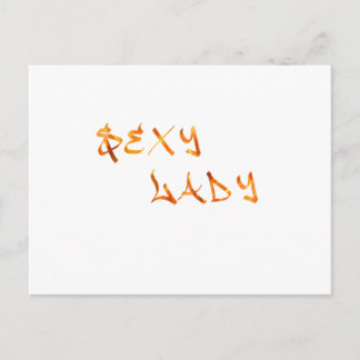 Sexy Lady Postkarte