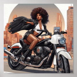 Sexy Motorrad Poster
