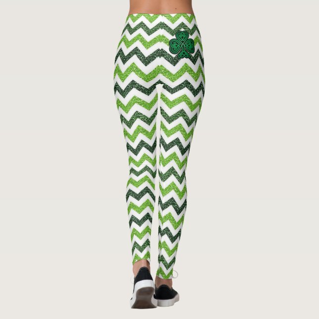 Sexy Niedlich St Patrick's Day Leggings Patrick Pa (Rückseite)