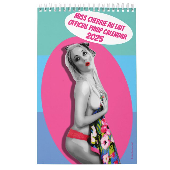 Sexy Pinup Calendar - Miss Cherrie Au Lait 2025 Kalender (Titelbild)