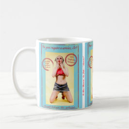 Sexy Retro Pinup Girl Garage signieren Kaffeemasch Kaffeetasse